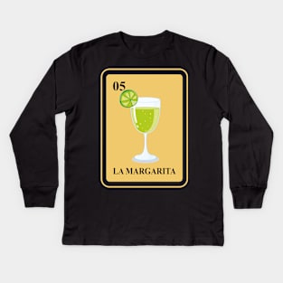 Mexican La Margarita lottery Shirt I traditional Cocktail Kids Long Sleeve T-Shirt